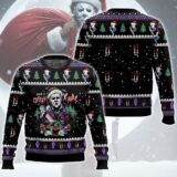 Hooktab Michael Myers Have A Creepy Xmas Ugly Christmas Sweater