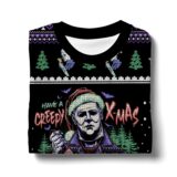 Hooktab Michael Myers Have A Creepy Xmas Ugly Christmas Sweater