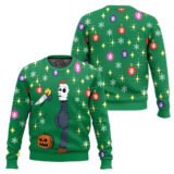 Hooktab Michael Myers In The Bush Ugly Christmas Sweater