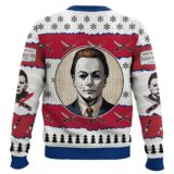 Hooktab Michael Myers Silent But Deadly Halloween Ugly Christmas Sweater