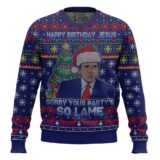 Hooktab Michael Scott Happy Birthday Jesus The Office Ugly Christmas Sweater