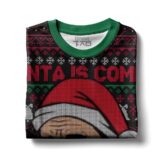 Hooktab Michael Scott Santa Is Coming The Office Ugly Christmas Sweater