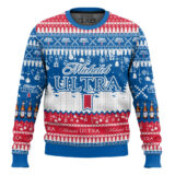 Hooktab Michelob Ultra American Beer Ugly Christmas Sweater