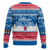 Hooktab Michelob Ultra American Beer Ugly Christmas Sweater