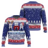 Hooktab Michelob Ultra Christmas Spirit Ugly Christmas Sweater