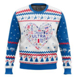 Hooktab Michelob Ultra Heart Ugly Christmas Sweater