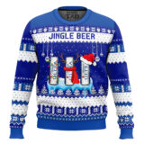 Hooktab Michelob Ultra Jingle Beer Ugly Christmas Sweater