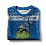 Hooktab Michelob Ultra Makes Me Happy Ugly Christmas Sweater