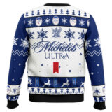 Hooktab Michelob Ultra Pale Lager Ugly Christmas Sweater