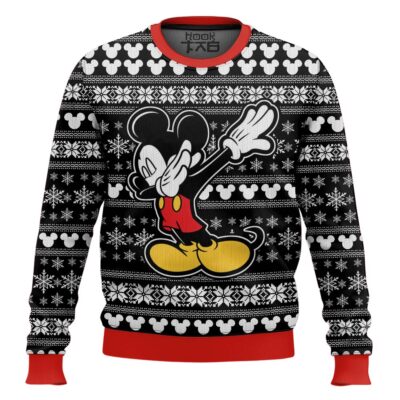 Hooktab Mickey Dabbing Ugly Christmas Sweater