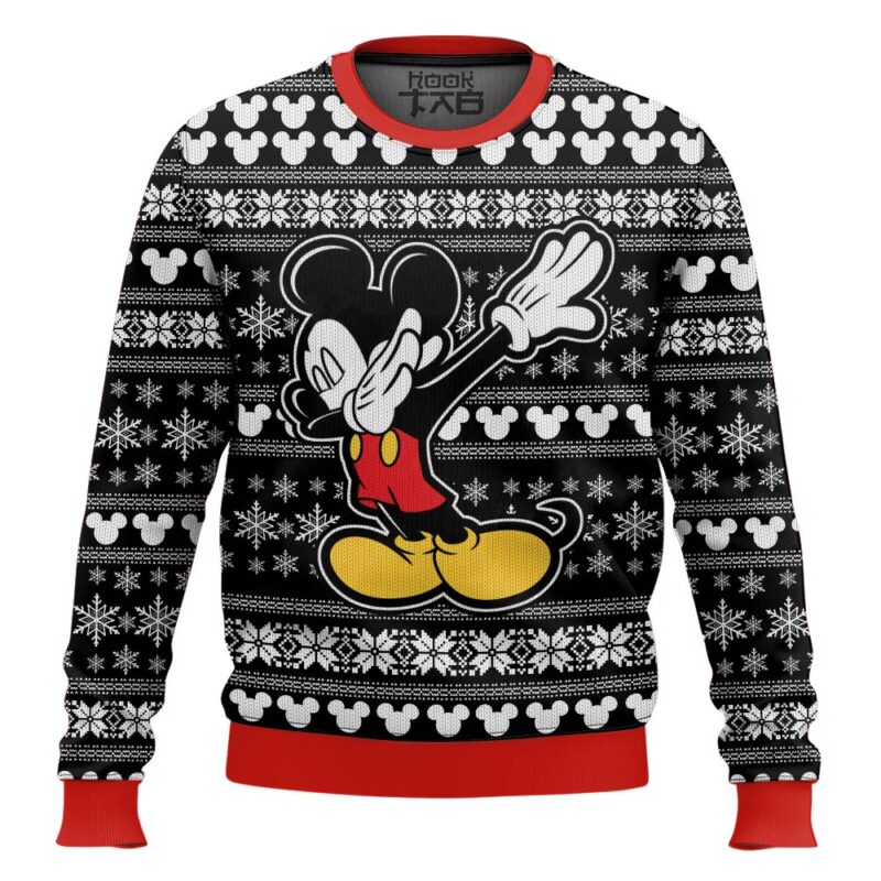Hooktab Mickey Dabbing Ugly Christmas Sweater