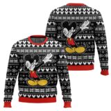 Hooktab Mickey Dabbing Ugly Christmas Sweater