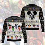 Hooktab Mickey Marvel Avengers Ugly Christmas Sweater