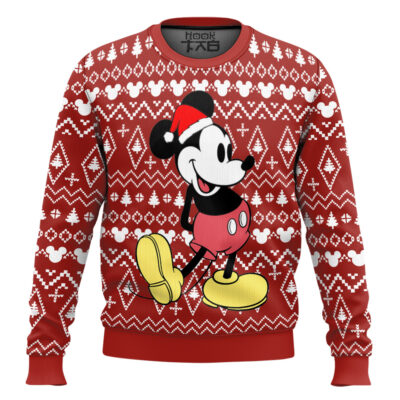 Hooktab Mickey Mouse Ugly Christmas Sweater
