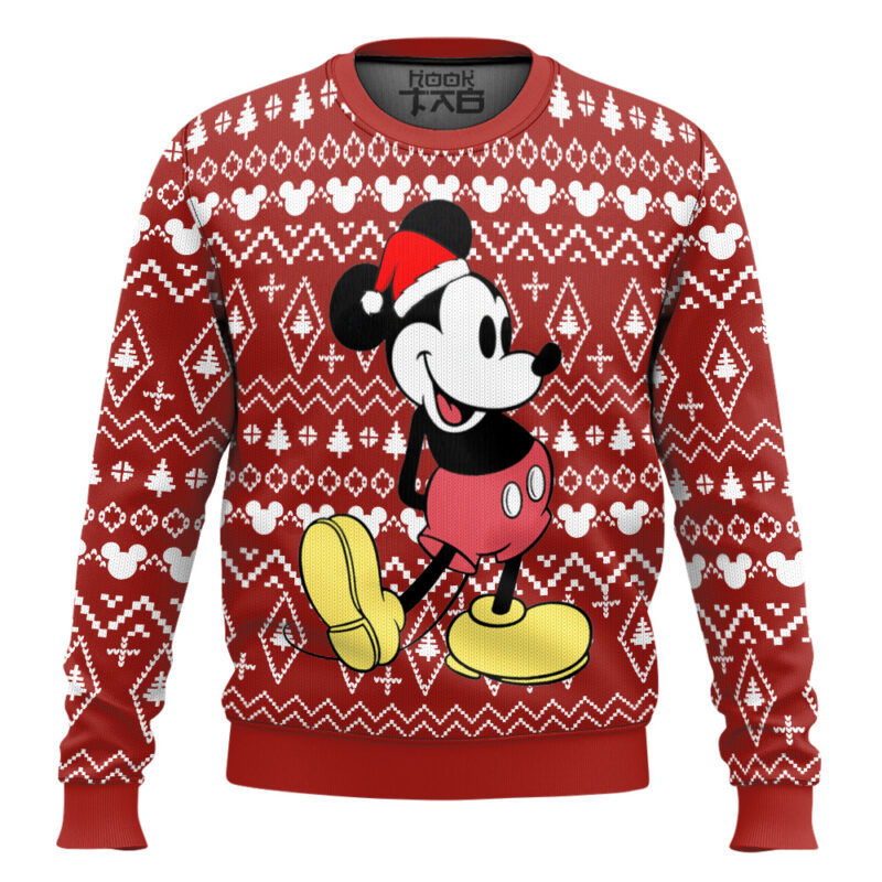 Hooktab Mickey Mouse Ugly Christmas Sweater