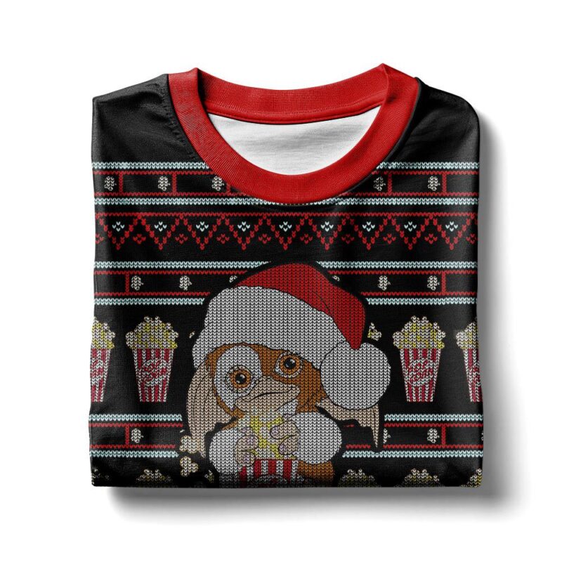 Hooktab Midnight Snack Anyone Gizmo Gremlins Ugly Christmas Sweater Hooktab Midnight Snack Anyone Gizmo Gremlins Ugly Christmas Sweater