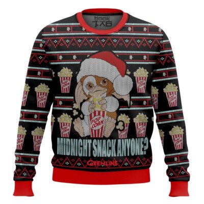 Hooktab Midnight Snack Anyone Gizmo Gremlins Ugly Christmas Sweater