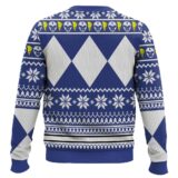 Hooktab Mighty Morphin Power Blue Ugly Christmas Sweater