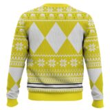 Hooktab Mighty Morphin Power Rangers Yellow Ugly Christmas Sweater