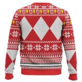 Hooktab Mighty Morphin Red Ranger Power Rangers Ugly Christmas Sweater