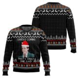 Hooktab Mike Santa's Coming That's What She Said The Office Ugly Christmas Sweater