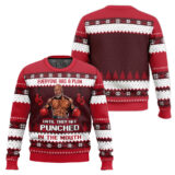 Hooktab Mike Tyson Everyone Has A Plan Until They Get Punched In The Mouth Ugly Christmas Sweater
