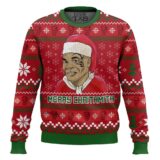 Hooktab Mike Tyson Merry Chrithmith Ugly Christmas Sweater