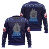 Hooktab Millennium Falcon Star Wars Ugly Christmas Sweater