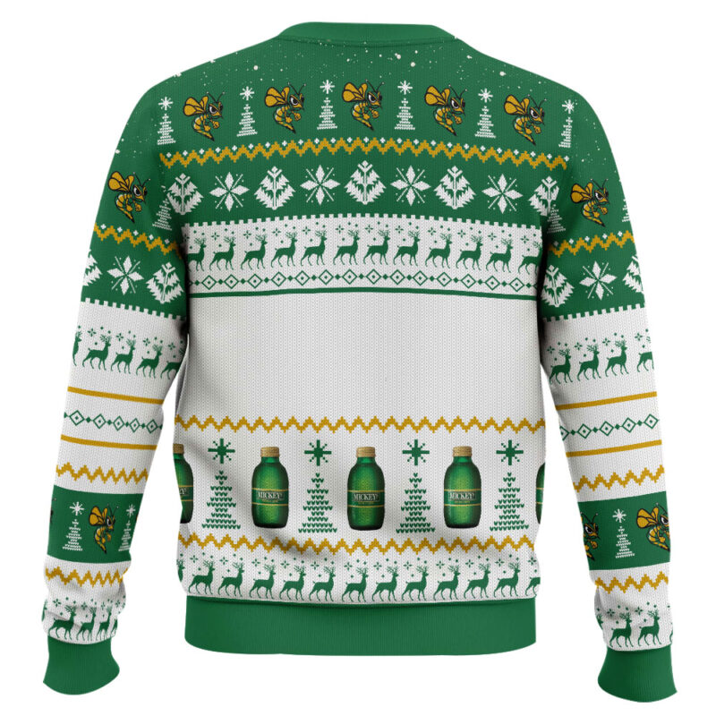 Hooktab Miller Brewing Mickey’s Fine Malt Liquor Ugly Christmas Sweater Hooktab Miller Brewing Mickey’s Fine Malt Liquor Ugly Christmas Sweater