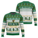 Hooktab Miller Brewing Mickey’s Fine Malt Liquor Ugly Christmas Sweater