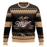 Hooktab Miller Genuine Draft Brews Ugly Christmas Sweater