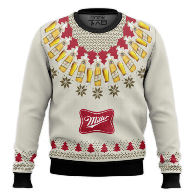 Hooktab Miller High Life Ugly Christmas Sweater