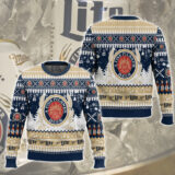 Hooktab Miller Lite American Lager Beer Ugly Christmas Sweater