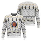 Hooktab Miller Lite American Pilsner Beer Ugly Christmas Sweater