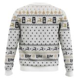 Hooktab Miller Lite American Pilsner Beer Ugly Christmas Sweater