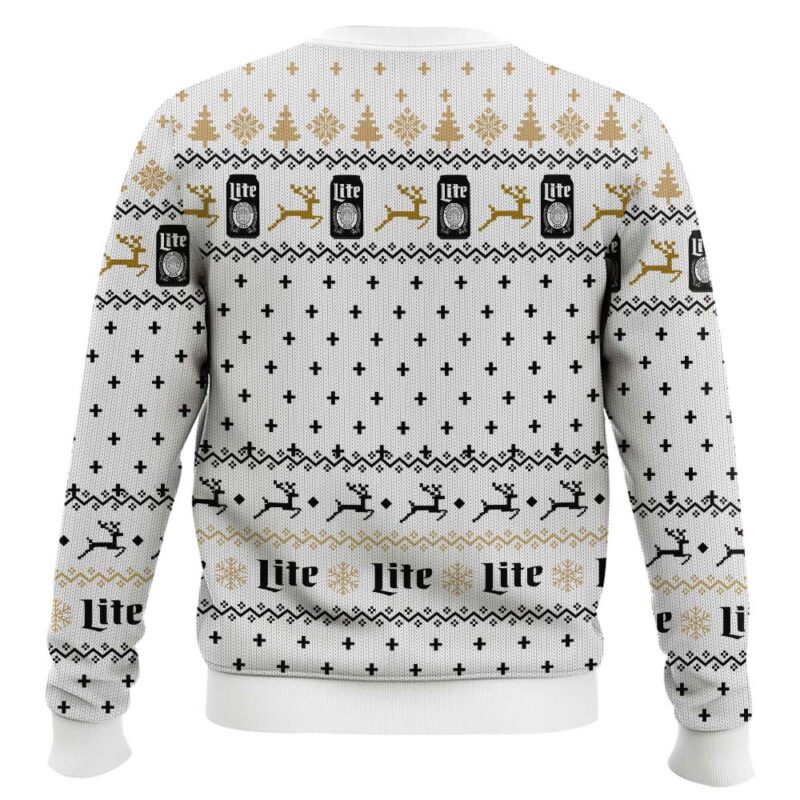 Hooktab Miller Lite American Pilsner Beer Ugly Christmas Sweater Hooktab Miller Lite American Pilsner Beer Ugly Christmas Sweater