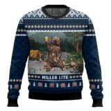 Hooktab Miller Lite Bear Ugly Christmas Sweater