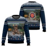 Hooktab Miller Lite Bear Ugly Christmas Sweater