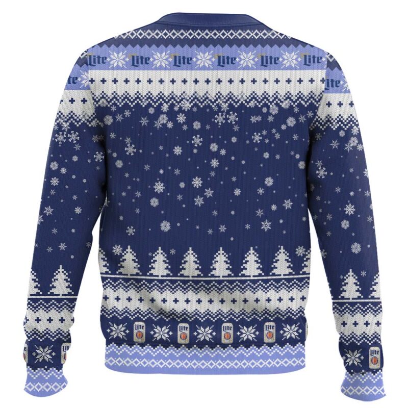 Hooktab Miller Lite Christmas Spirit Ugly Christmas Sweater Hooktab Miller Lite Christmas Spirit Ugly Christmas Sweater