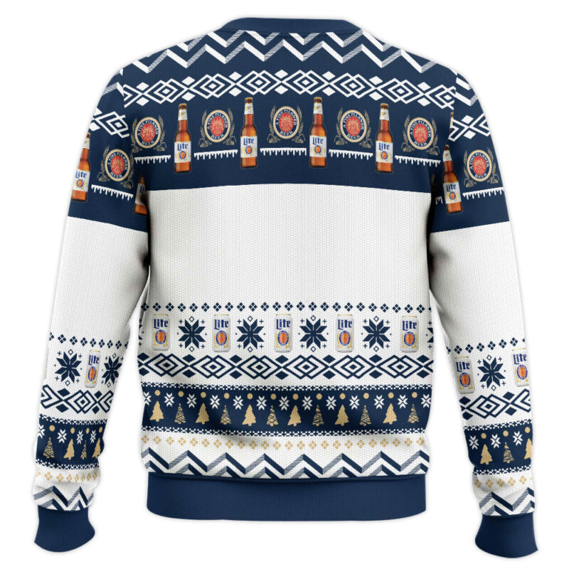 Hooktab Miller Lite Drink Drank Drunk Ugly Christmas Sweater Hooktab Miller Lite Drink Drank Drunk Ugly Christmas Sweater