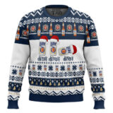 Hooktab Miller Lite Drink Drank Drunk Ugly Christmas Sweater