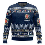 Hooktab Miller Lite Eagle - Custom name Ugly Christmas Sweater