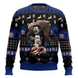 Hooktab Miller Lite Eagle Ugly Christmas Sweater
