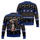 Hooktab Miller Lite Eagle Ugly Christmas Sweater