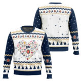 Hooktab Miller Lite Heart Ugly Christmas Sweater