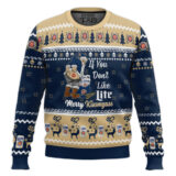 Hooktab Miller Lite Merry Kissmyass Ugly Christmas Sweater