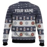 Hooktab Miller Lite Twinkle Lights - Custom Name Ugly Christmas Sweater