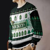 Hooktab Miller Mickey's Fine Malt Liquor Ugly Christmas Sweater