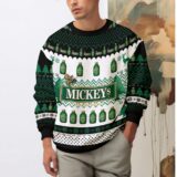 Hooktab Miller Mickey's Fine Malt Liquor Ugly Christmas Sweater