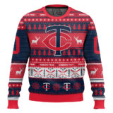 Hooktab Minnesota Twins - Custom Name And Number Ugly Sweater